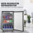 Beer Kegerator, Dual Tap Draft Beer Dispenser, Full Size Keg Refrigerator and Keg Beer Cooler With Shelves & Drip Tray & 4 Casters, Stainless Steel Keg Dispenser, 32°F- 50°F Temperature Control, 170L
