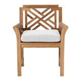 Monterey Outdoor 11 - Piece Teak Dining Set with Cushions
