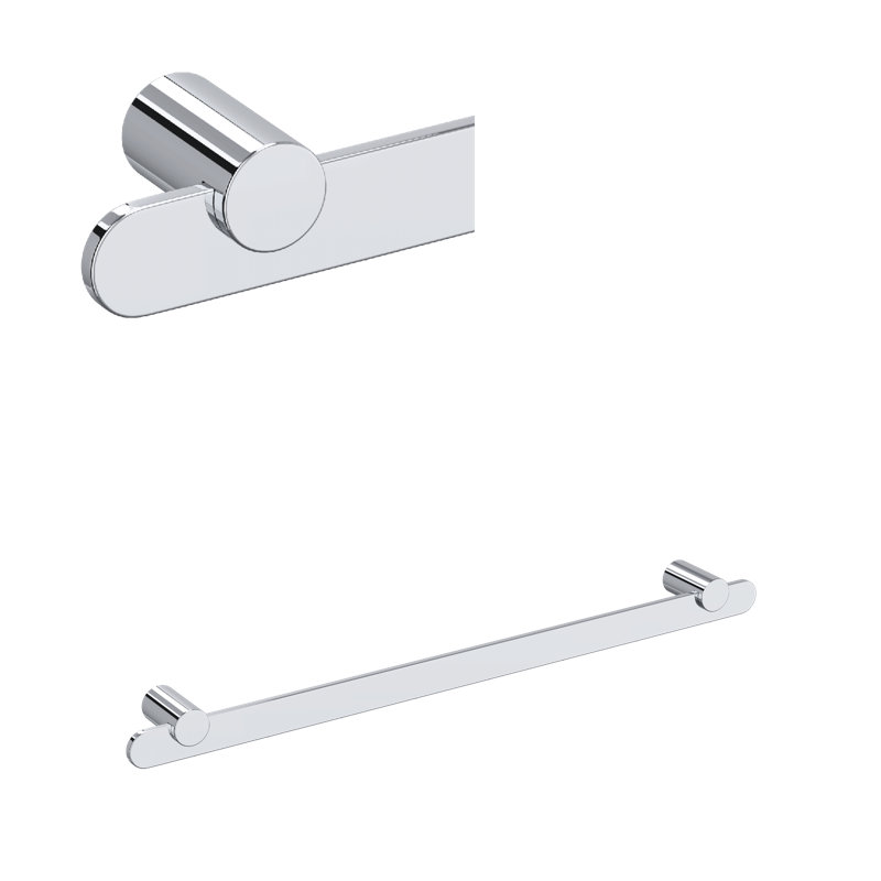 Eclissi™ 24" Towel Bar, Matte Black, 1.62" H x 23.62" H x 2.16" D