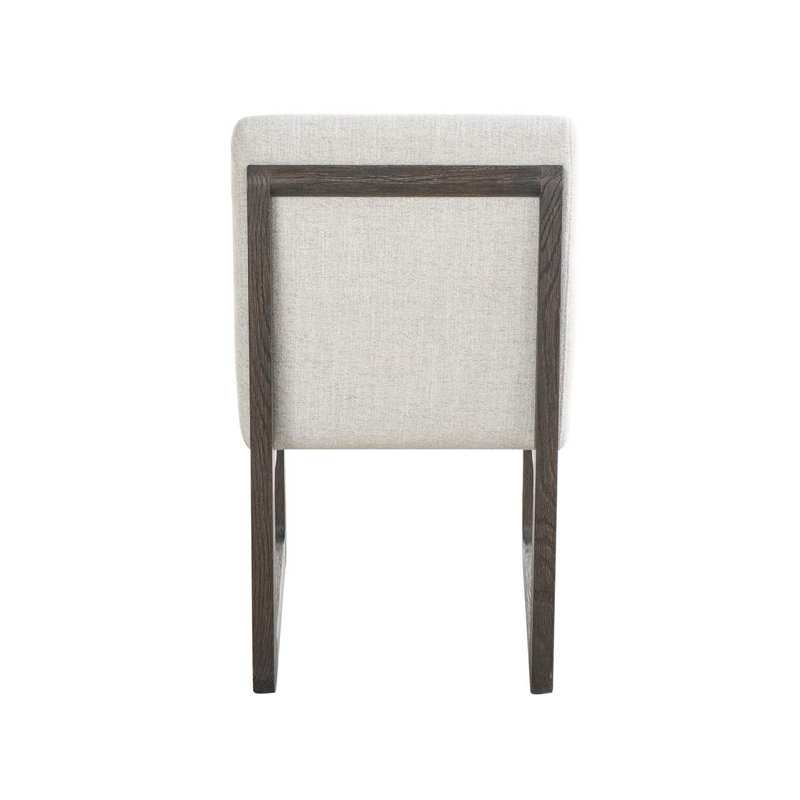 Modern Upholstered Dining Chair, Brown