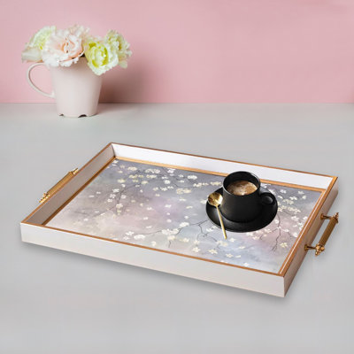 Élégant plateau en verre de 19,7 po x 11,4 po x 1,4 po | Fabrication 100% verre durable | Facile à nettoyer avec un chiffon humide | Idéal pour le service, la présentation décorative et l'organisation | Ajout élégant à la décoration intérieure