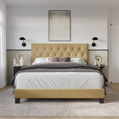 Omaha Tufted Upholstered Panel Bed
