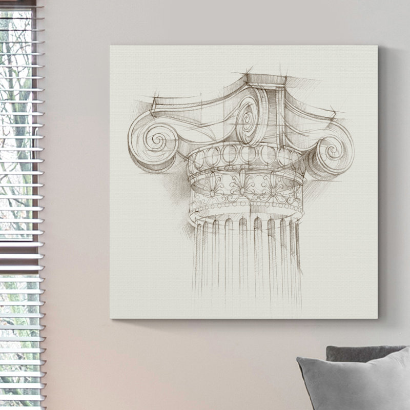 " Column Schematic II ", 32" H x 32" W x 1" D