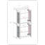 Armoire de salle de bain 100% bois massif 32 po avec portes en verre givré et tablettes réglables-280384358