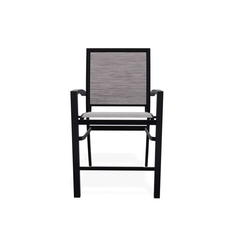 Tabouret de comptoir d'extérieur 26 po Kendall, Noir, Fossile
