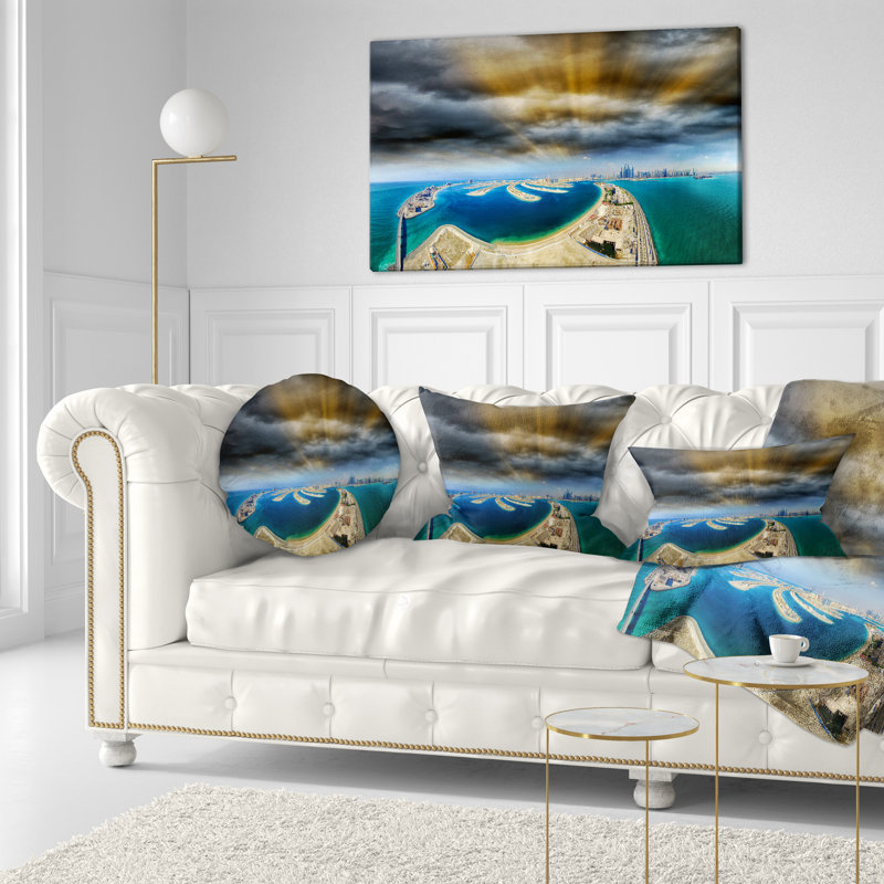 Coussin lombaire de palmier seascape dubai jumeirah