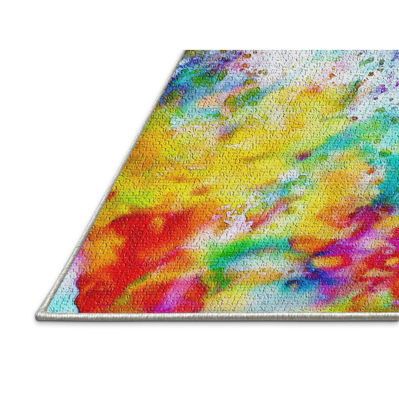 Abstract Indoor Rug, Rectangle 2' x 3'