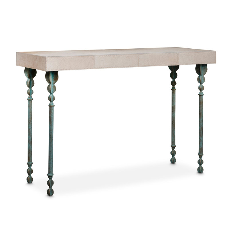 Nguni Console Table, 31.5" H x 48" W x 18" W, Oxidized