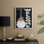Warm Winter Welcome Gnome, reproduction encadrée - bois massif