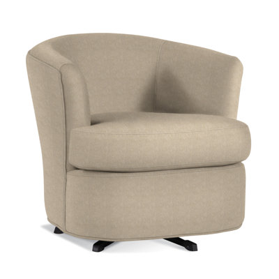Upholstered Swivel Barrel Chair