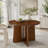 Extendable Solid Wood Round Dining Table-1684079283