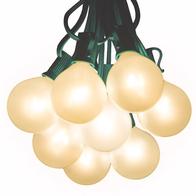 Guirlande de 100 lumières sphériques d'extérieur Raposa, Vert
