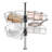 Mensie 23.6'' Lazy Susan Kidney Polymer 2-Shelf