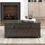 Table basse rectangulaire avec plateau relevable, style rustique rustique, bois brun chaud, 44 pouces