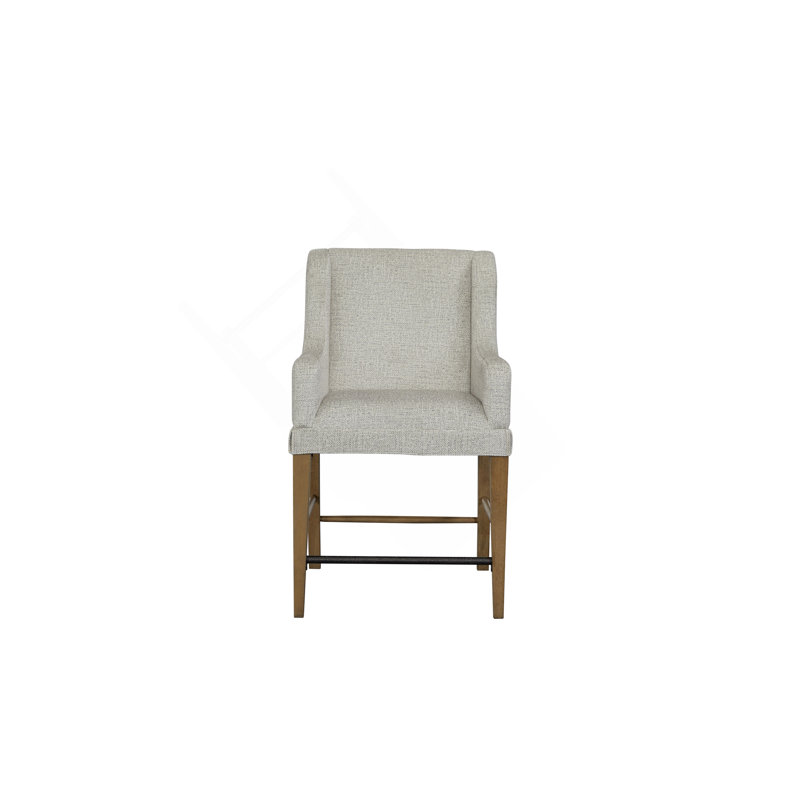 Tabouret de comptoir rembourré (ensemble de 2), Havane clair
