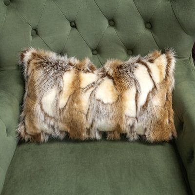 Ensemble de coussins décoratifs en fausse fourrure Thomas Collection® Brandy