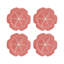 Cabbage Pink Dinner Plate 10", Set of 4