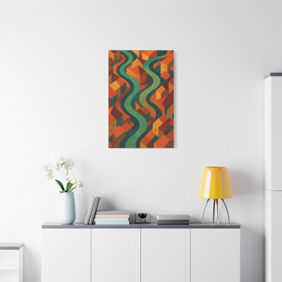 Apel Single Picture Frame Print on Canvas