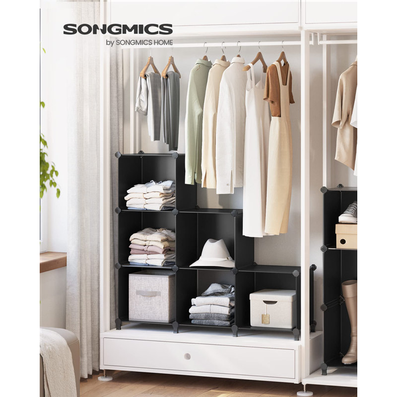 Sturdy Modular Bookcase, Customizable 6-Cube Organizer For Bedroom And Living Room, Glossy Finish