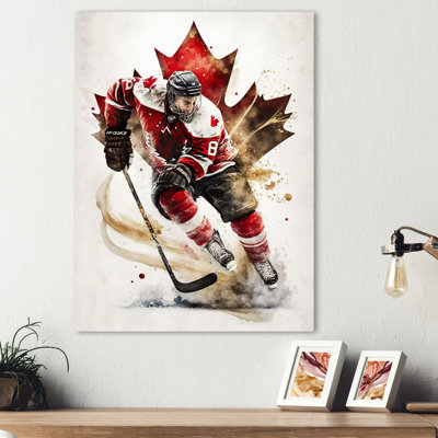 Reproduction de hockey sur métal
