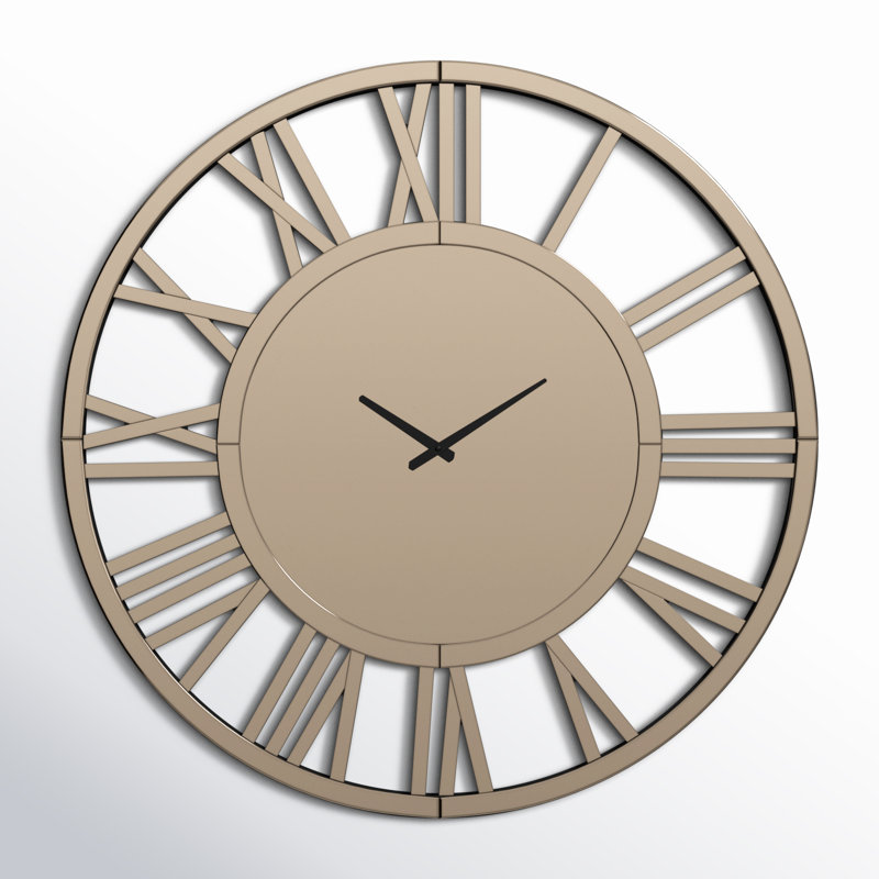 Horloge murale en acier inoxydable Bhavana, Or