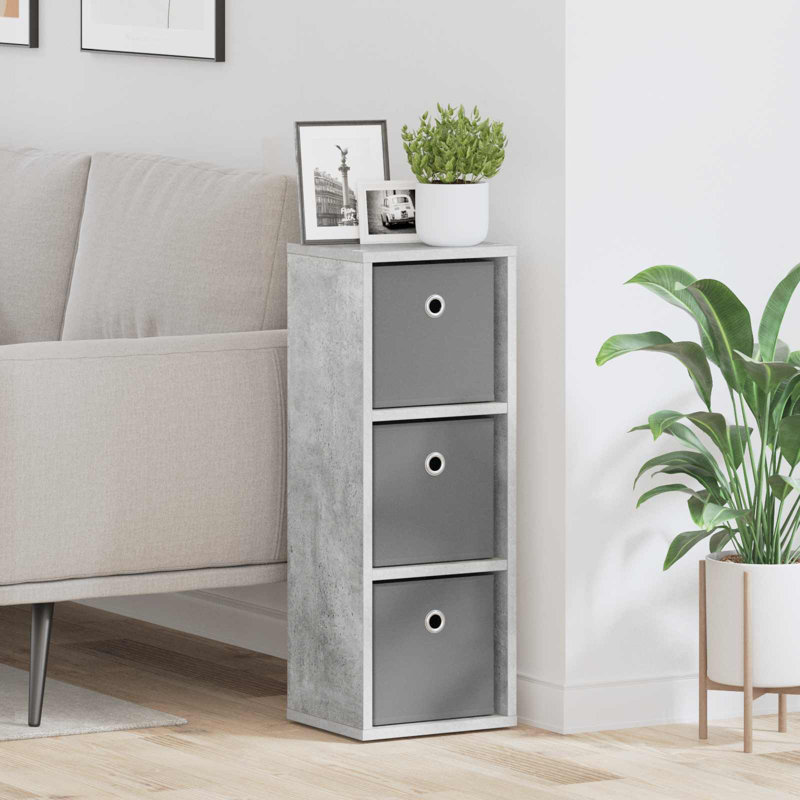 25.5cm Sideboard, Concrete Grey