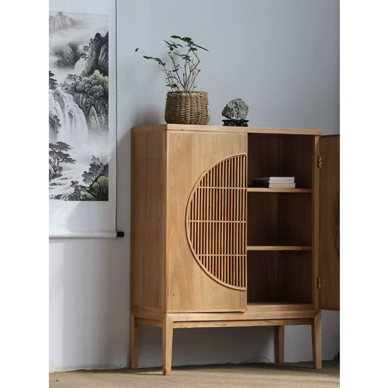 Armoire d'appoint Log Zen, Brun orangé