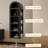 Black Modern Solid wood rotating bookshelf