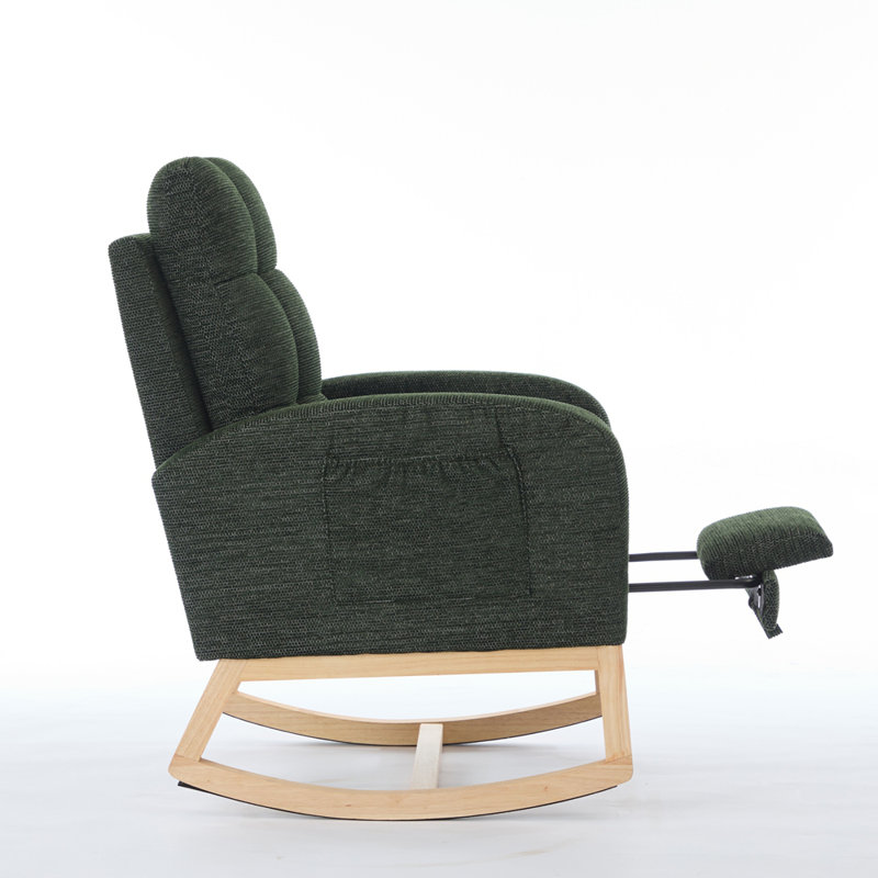 Chaise berçante Modern, Vert foncé
