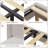 Upholstered Twin Bed Frame With LED Lights, Velvet Platform Bed Frame With Wing Back Storage Headboard, Wood Slats Support, No Box Spring Needed, Easy Assembly, Beige