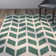 Deedie Hand Tufted Wool Chevron Rug
