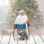 Masterpiece Wood Carved Frosty and the Christmass Tree Figurine