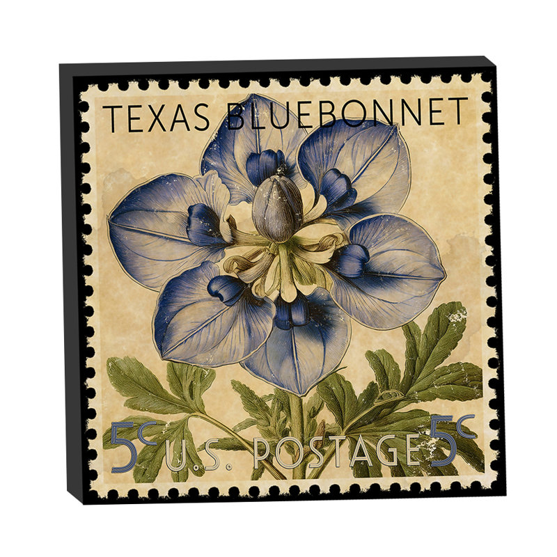 Timbre-poste «Texas State Flower BlueBonnet» par Grotto Studios