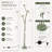 3-Light Floral Floor Lamp with Flexible Stems