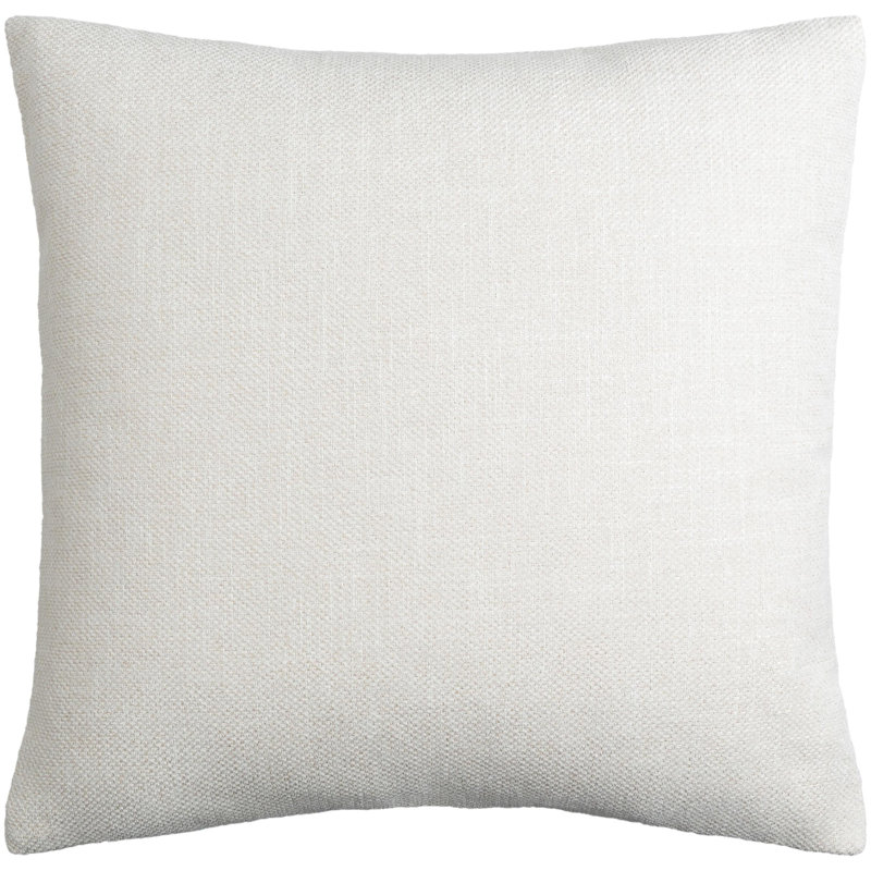 Housse de coussin Kamaili, Housse de coussin seulement - sans coussin, H 18 po x l 18 po, Blanc