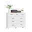 Armoire de rangement en métal blanc avec tiroirs coulissants