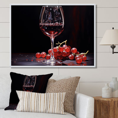 Lueur de grenat sur toile