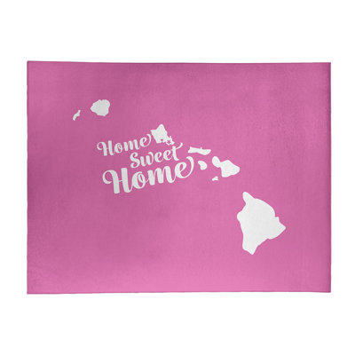 Tapis en poly-chenille honolulu à la maison