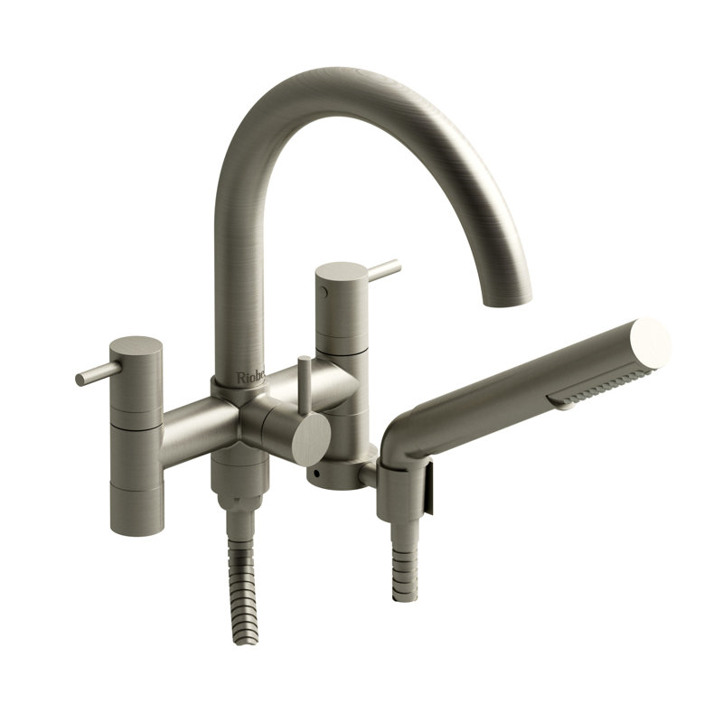CS Exposed Tub Filler Without Risers, Brushed Nickel