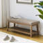 Banc de rangement rembourré l 44 po Hahnville-163539954
