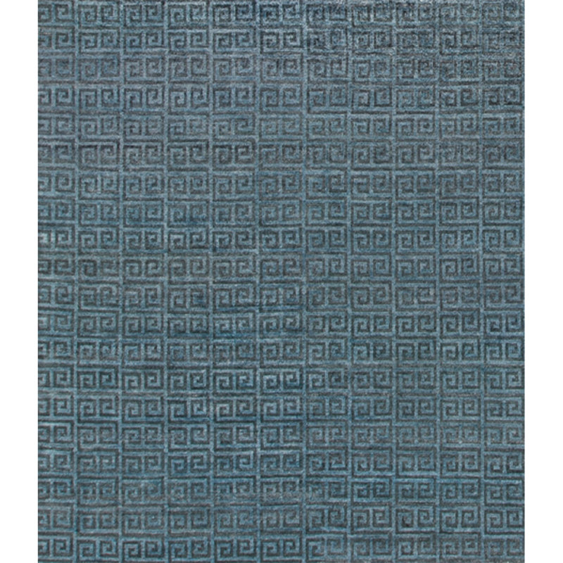 Tapis gris de haute qualité noué à la main