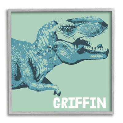 Art mural personnalisé rétro T-Rex cmw-040