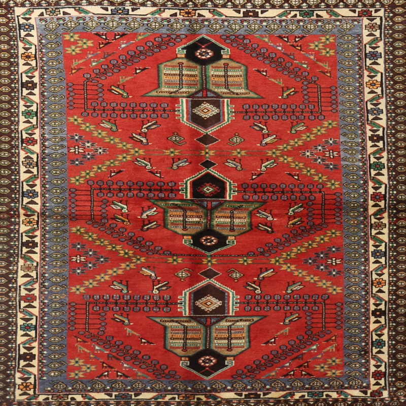 Oriental Indoor Rug, Square 3'