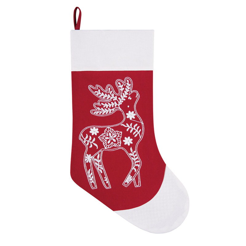 Chaussette de noël cerf