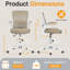 Chaise de dessinateur en filet avec repose-pieds réglable et support lombaire -88377672-116375319