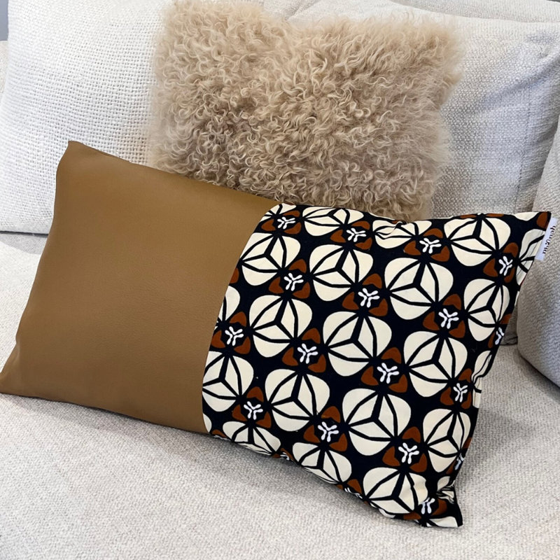Feather Outdoor Reversible Throw Pillow