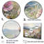 «Pink Ranunculus Field In Mountain II», ensemble de reproductions d'art mural-107737702-107737704