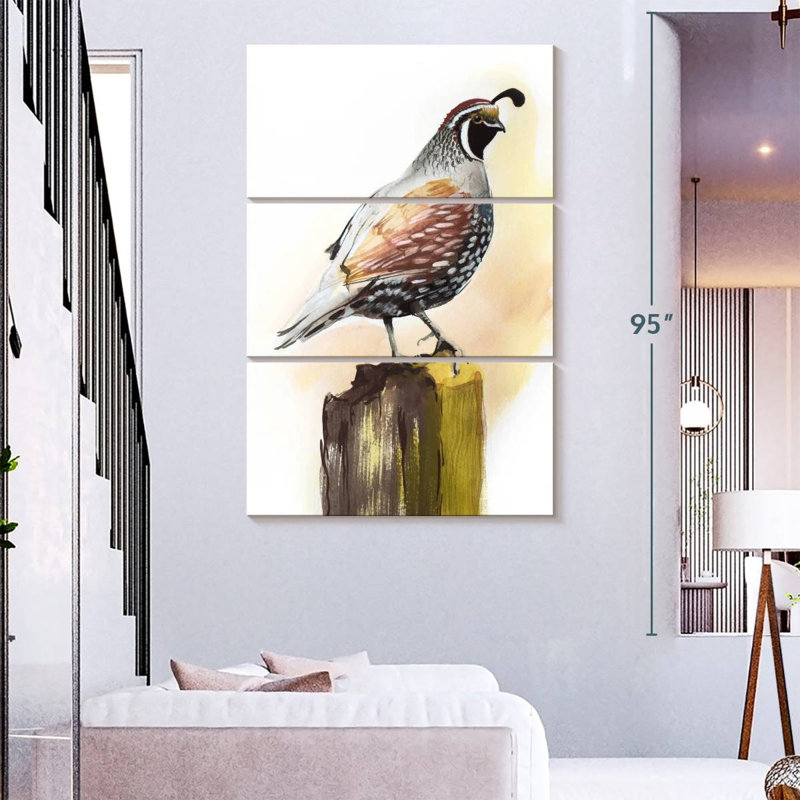 Brampt Quail, 74" H x 48" W