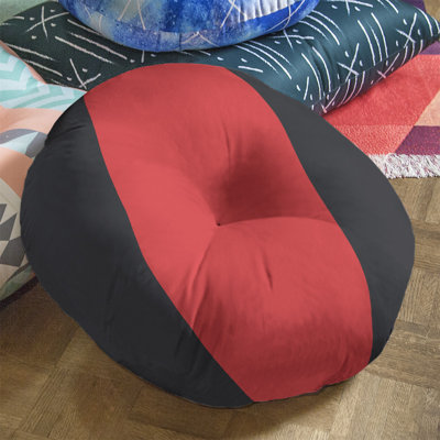 Atlanta Basketball Striped Round Floor Pillow