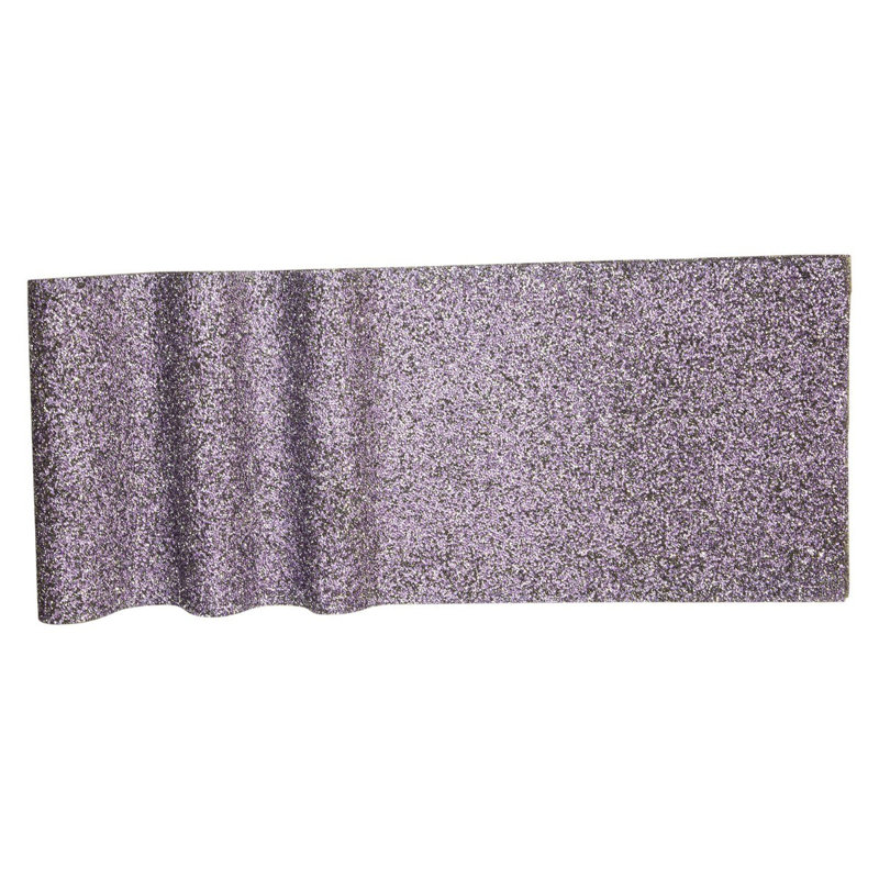 Chemin de table Sparkles Home | Strass | Revers antidérapant | Plusieurs tailles disponibles, Lavande, 90 po x 13 po
